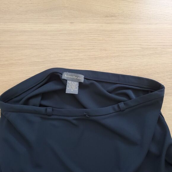 Vintage 90's Banana Republic Black Midi Skirt - Picture 5 of 6